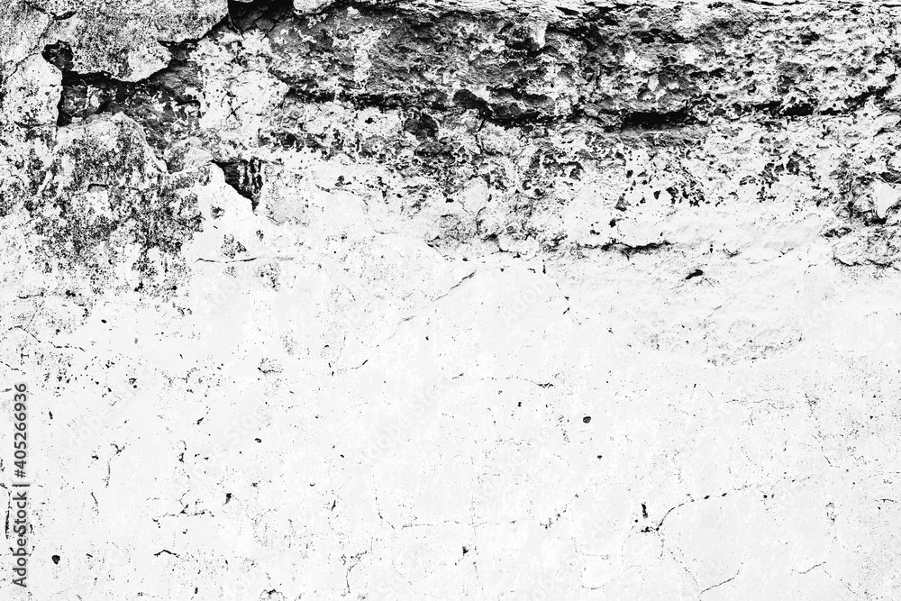 Obraz premium Texture of a concrete wall with cracks and scratches which can be used as a background
