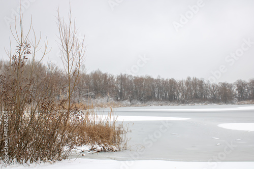 Wallpaper Mural Winter on the river winter landscape Torontodigital.ca