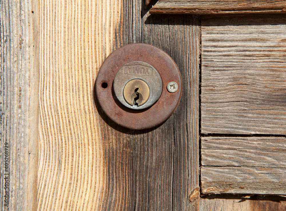 old door and door lock old door and door lock