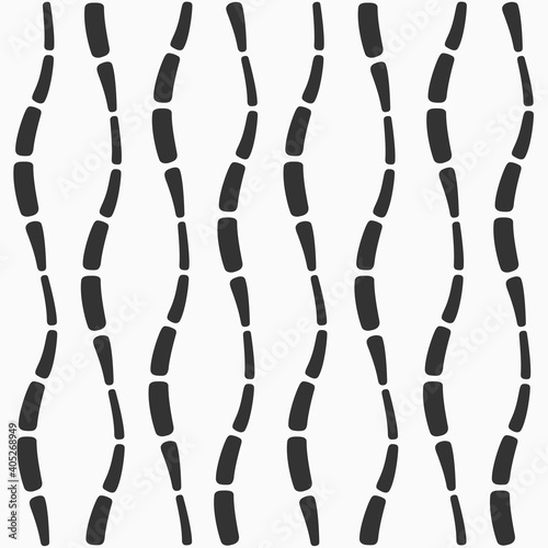 Abstract seamless pattern. Organic shapes. Regularly repeating structure of natural forms. Stylish texture. Smooth shapes. Vector monochrome background.