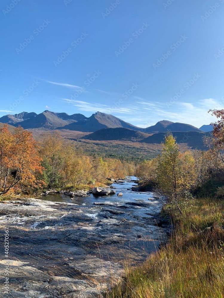 mountain river in autumn mountain river in autumn