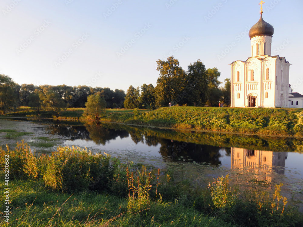Church of the Intercession on the Nerl. 1165. Monument of architecture of Ancient Russia. An outstanding creation of Vladimir-Suzdal architects.