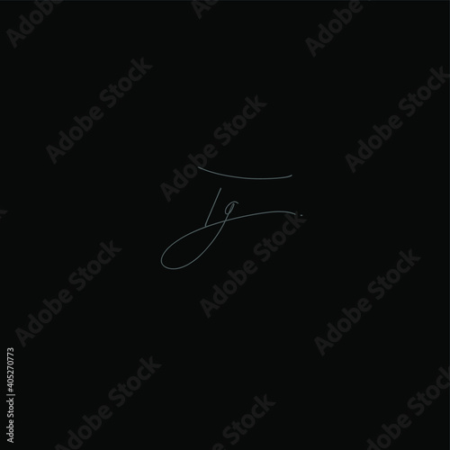 Tg initial handwriting black background
