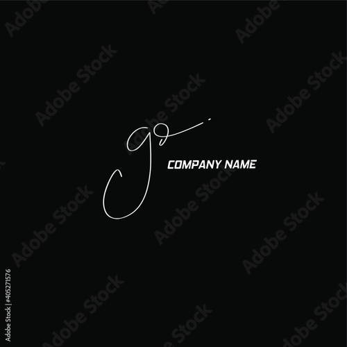 gd initial handwriting black background