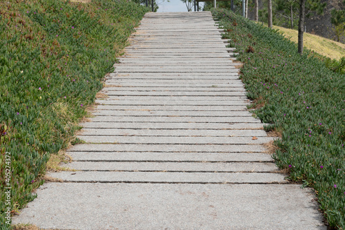 Stone path in the park