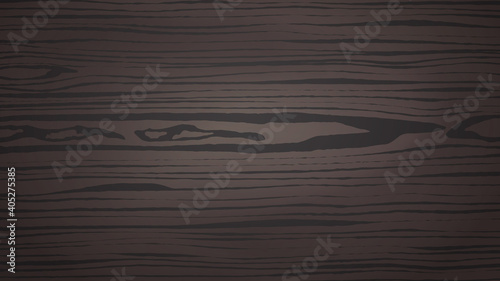 Brown horizontal wooden cutting, chopping board, table or floor surface. Wood texture. Vector illustration