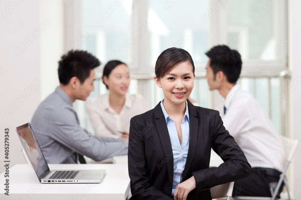 Group of business people in office portrait Group of business people in office portrait