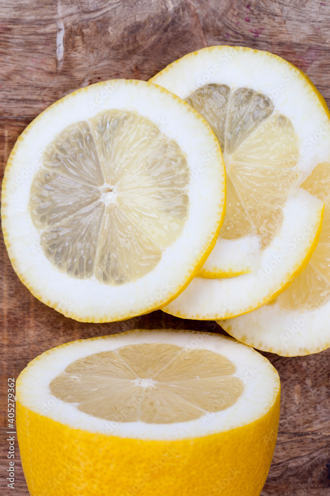cut citrus lemon during cooking cut citrus lemon during cooking