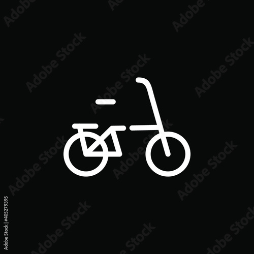 bycecle icon on black background
