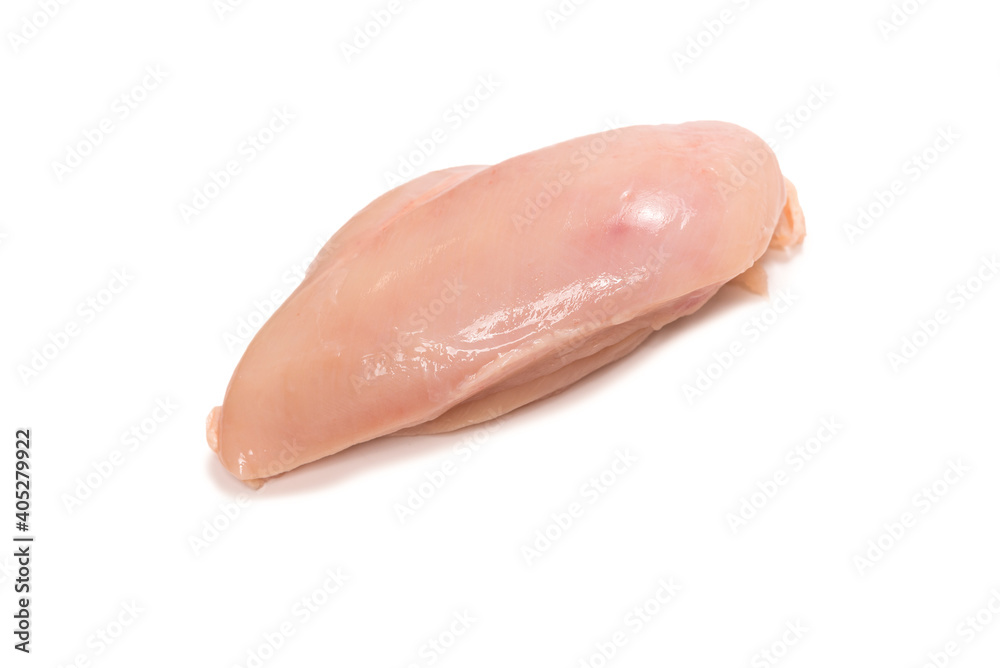 Raw chicken fillet isolated on white background. Raw chicken fillet isolated on white background.