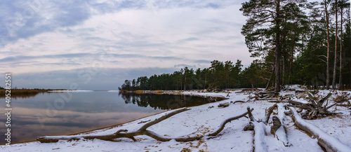 lake in winter