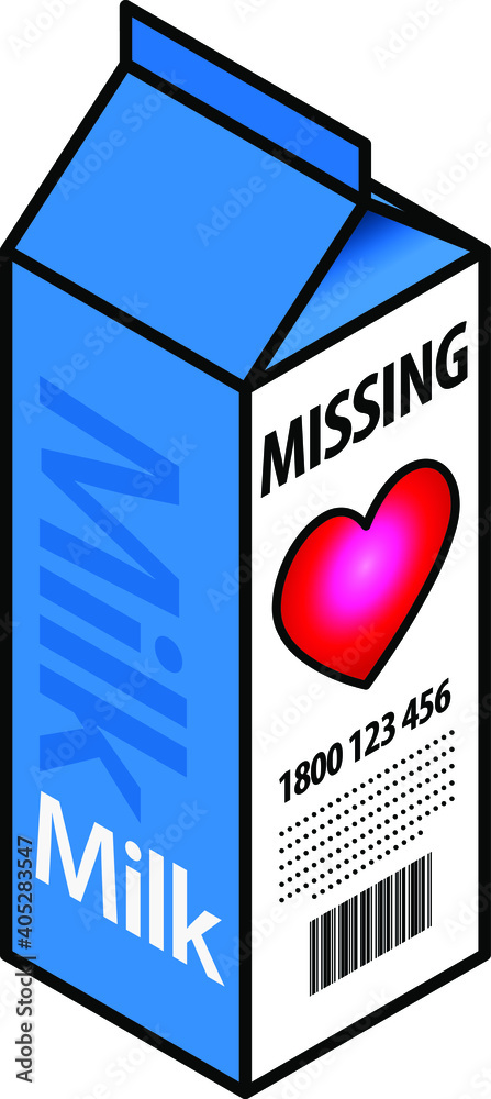 Missing Milk Carton Template Missing Milk Carton Template