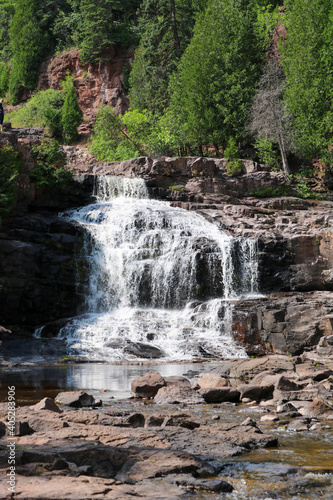 waterfall in the mountains