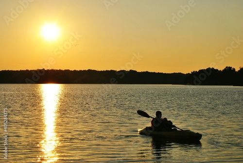 Canoeing on the Lake