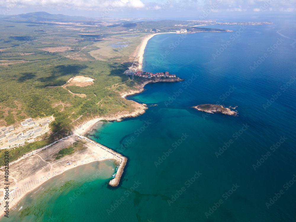 Aerial view of Arkutino region near resort of Dyuni, Burgas Region, Bulgaria Aerial view of Arkutino region near resort of Dyuni, Burgas Region, Bulgaria
