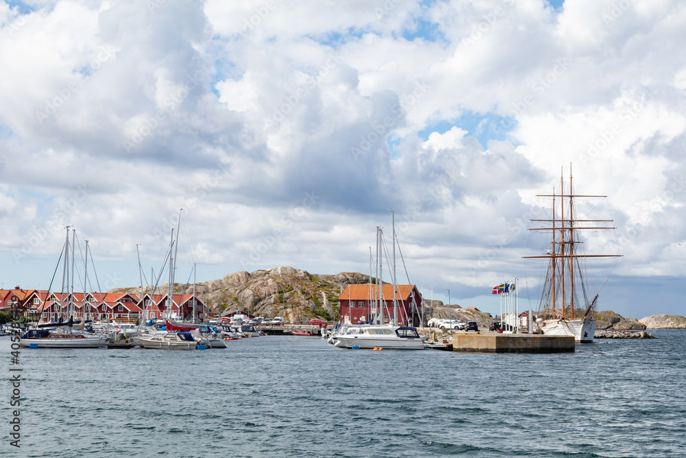 Skärhamn marina in Bohuslän Sweden