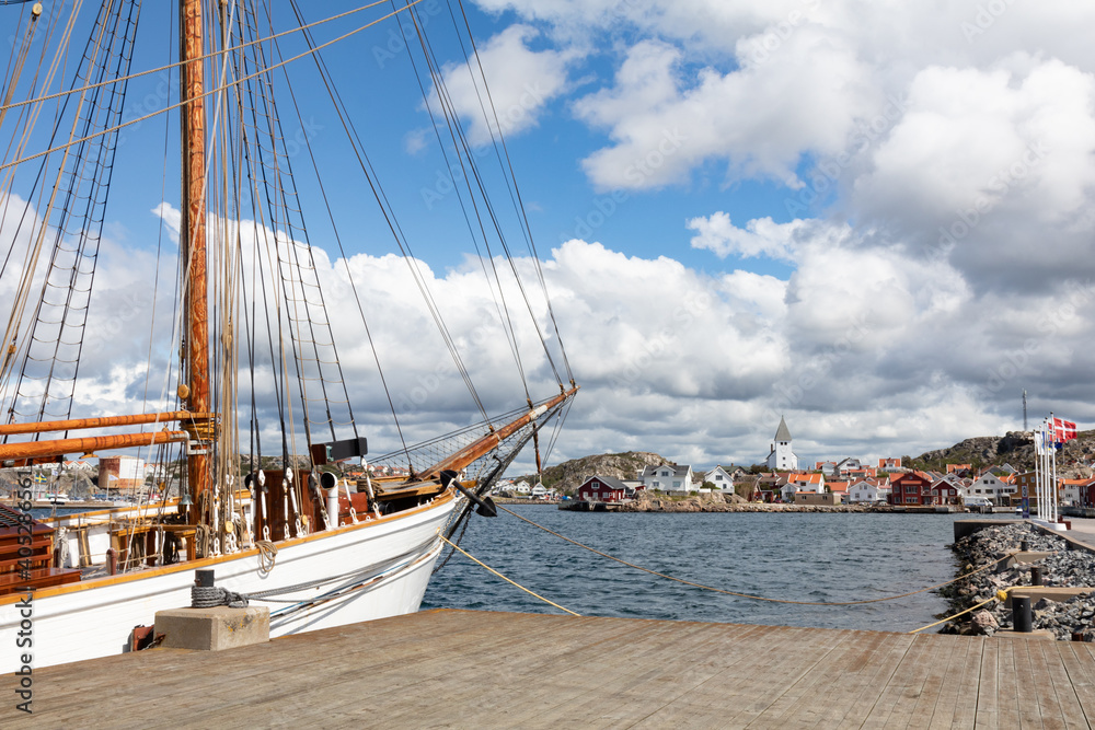 Obraz premium Skärhamn marina in Bohuslän Sweden