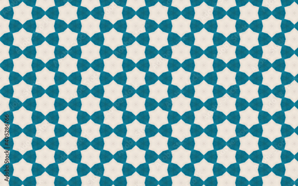 Retro blue and geometric forms pattern. Retro blue and geometric forms pattern.