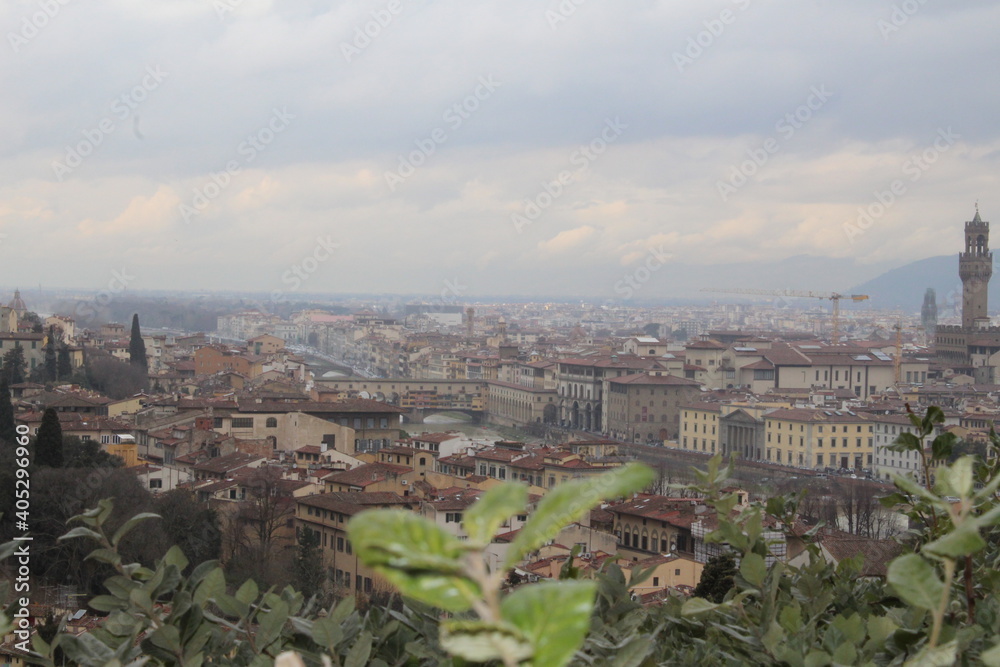 Birds eye view of Italy