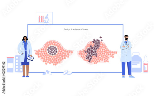 Tumor cells concept