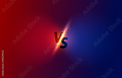 Versus game cover, banner sport vs, team concept.