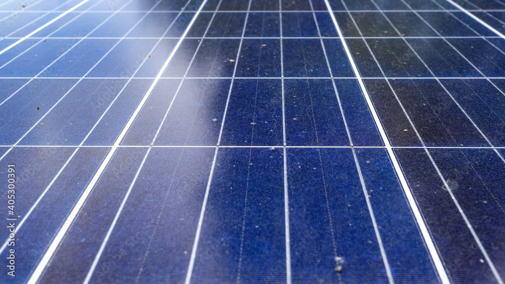 dirty and covered with dust solar energy panels installed on house roof. Concept of green energy and electricity dirty and covered with dust solar energy panels installed on house roof. Concept of green energy and electricity