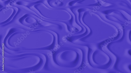 Abstract minimalistic background with purple noise wave field. Detailed displaced surface. Modern background template for documents, reports and presentations. Sci-Fi Futuristic. 3d rendering
