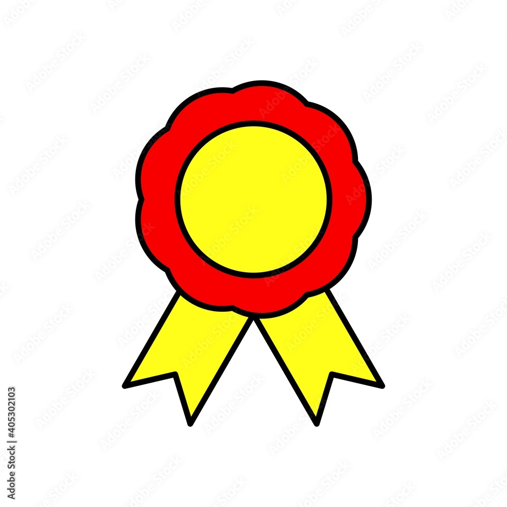 vector icon shaped like ribbon award. with a simple and meaningful design vector icon shaped like ribbon award. with a simple and meaningful design