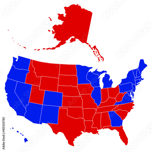 Election 2020 USA map