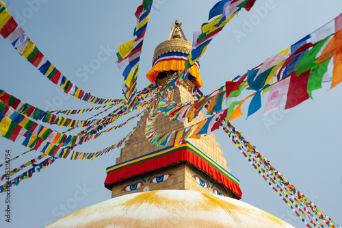 buddhist stupa in kathmandu country