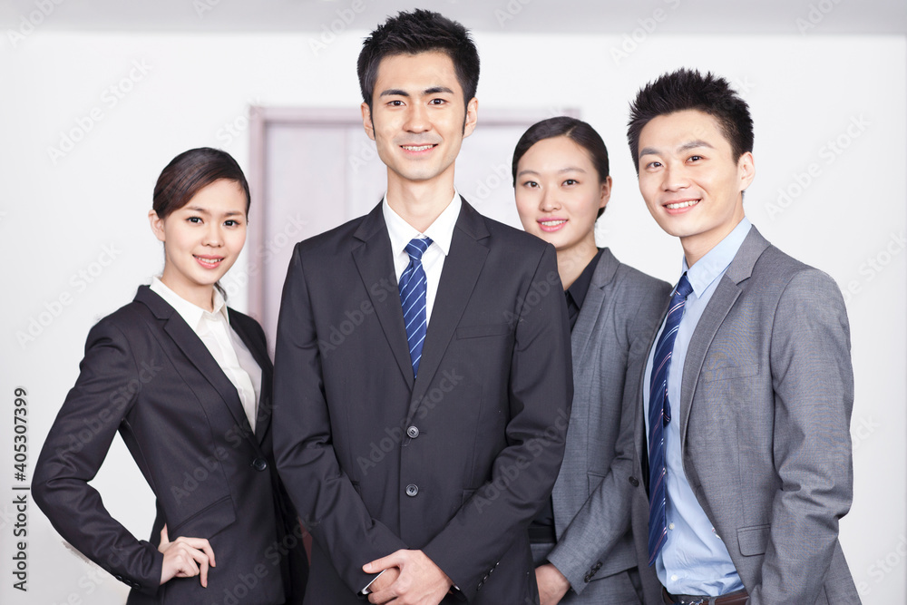 Group of business people in office portrait Group of business people in office portrait