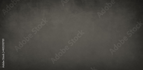 Gray background with black vignette border and old vintage grunge texture
