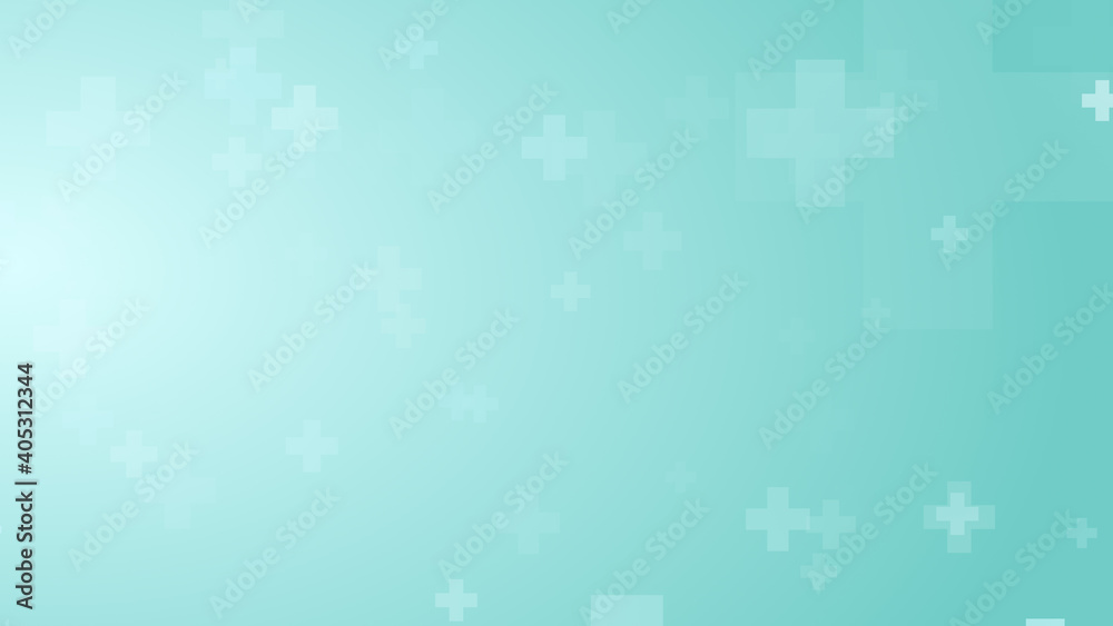 Medical health blue green cross pattern background. Abstract healthcare technology and science concept. Medical health blue green cross pattern background. Abstract healthcare technology and science concept.