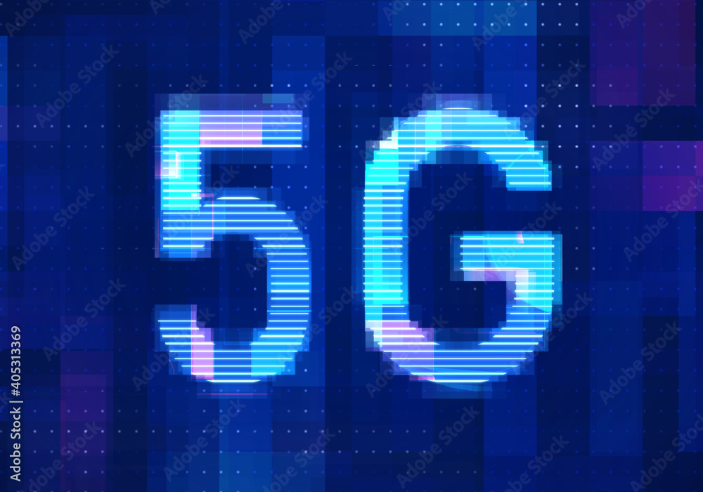 5G Network Internet Mobile icon technology blue background. Abstract digital machine learning with digital future design concept. 5G Network Internet Mobile icon technology blue background. Abstract digital machine learning with digital future design concept.