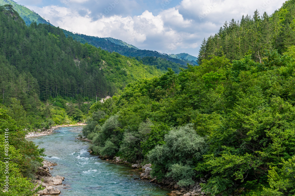 river in the mountains