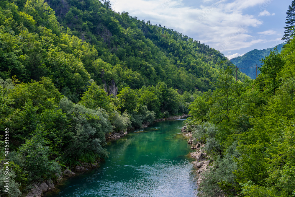 river in the mountains