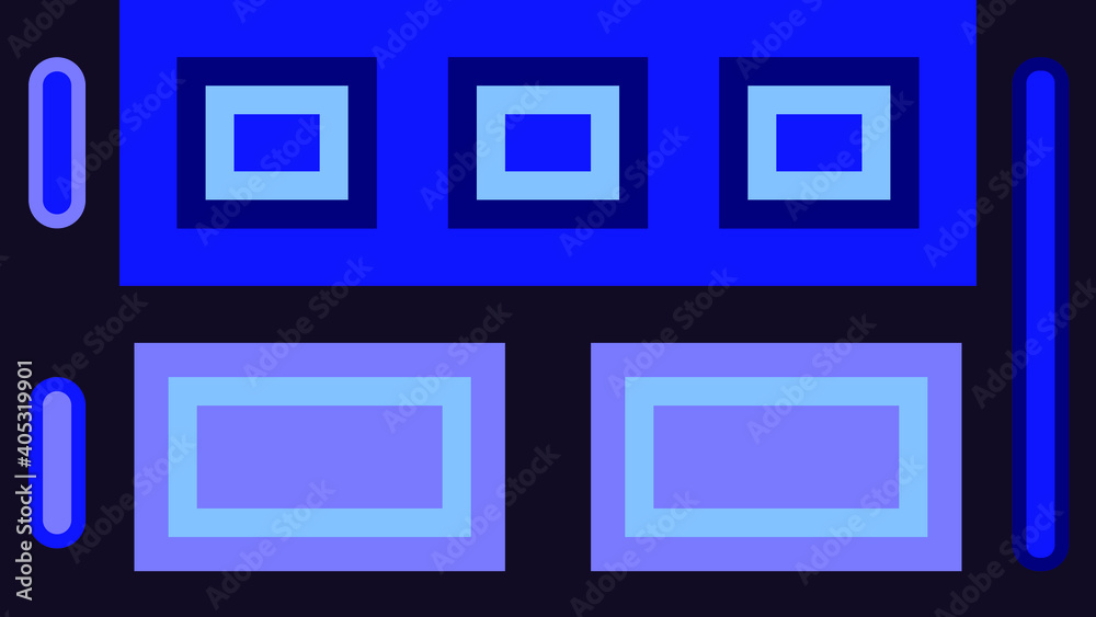 An abstract blue and purple block layout background image. An abstract blue and purple block layout background image.