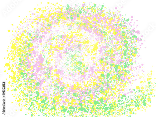 Wallpaper Mural Colorful ink splashes. Shot of color paint splash, isolated on white background illustration, pink, yellow and green swirl pattern Torontodigital.ca