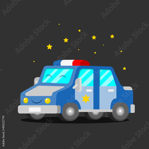 The police car design with the sparkling around it © HERMANTO