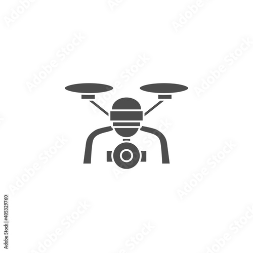 drone black solid style icon vector illustration