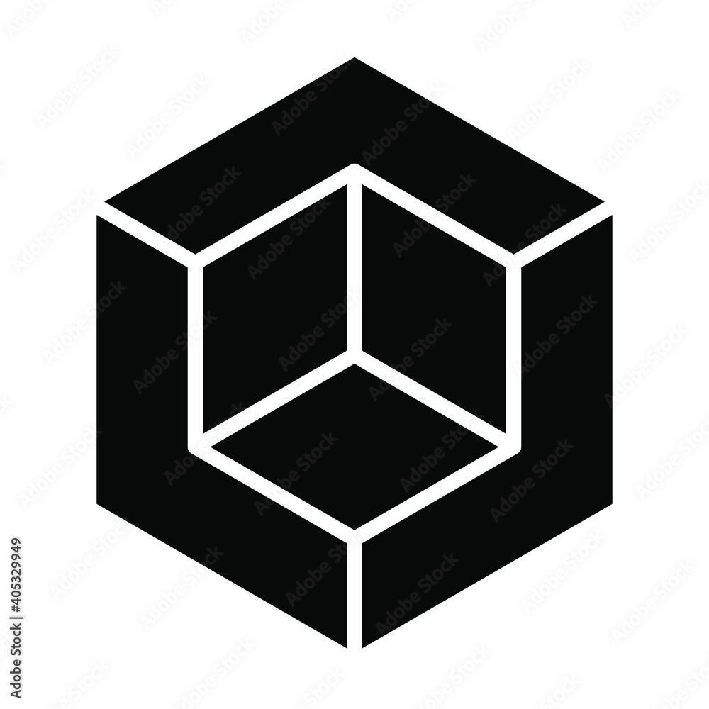 3d cube icon vector 3d cube icon vector