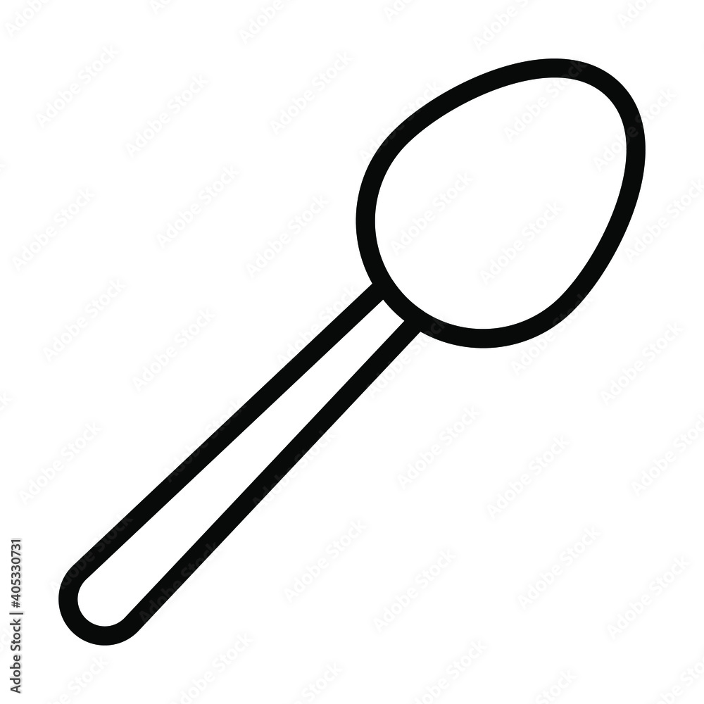 spoon icon, cutlery restaurant kitchen utensil vector spoon icon, cutlery restaurant kitchen utensil vector