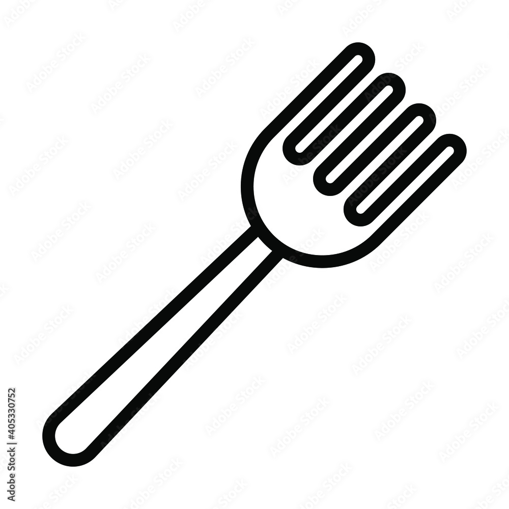 fork icon, cutlery restaurant kitchen utensil vector fork icon, cutlery restaurant kitchen utensil vector