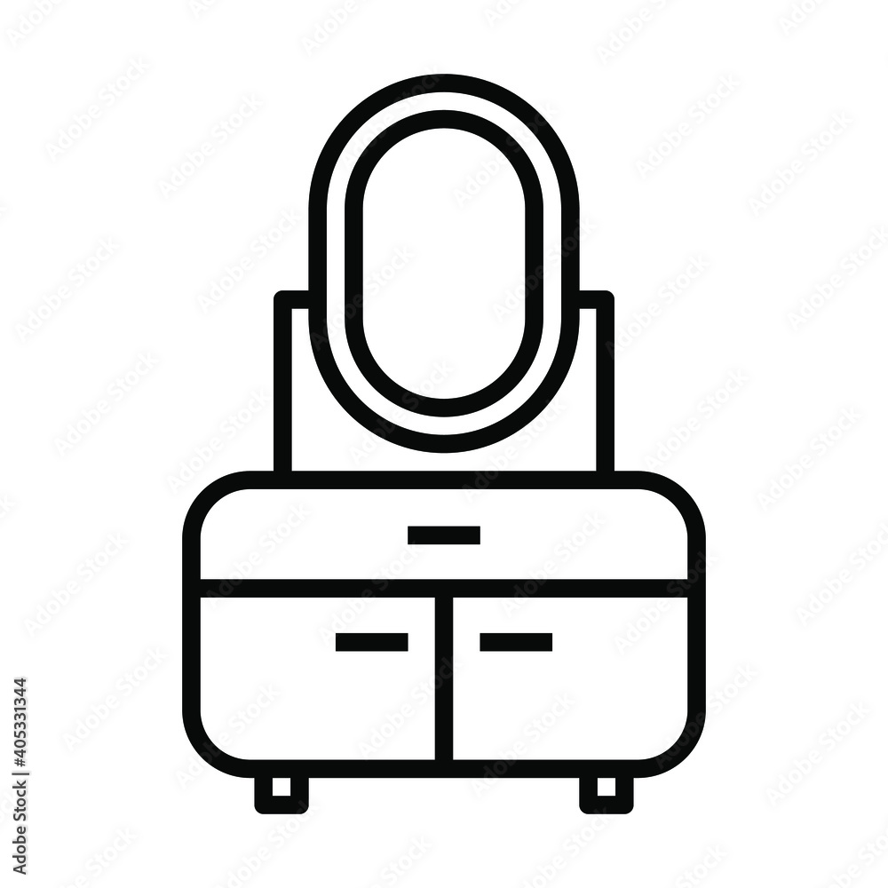 Fototapeta premium dresser icon, home interior vector