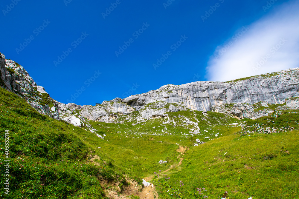Fototapeta premium landscape in the mountains (Montafon, Vorarlberg, Austria)