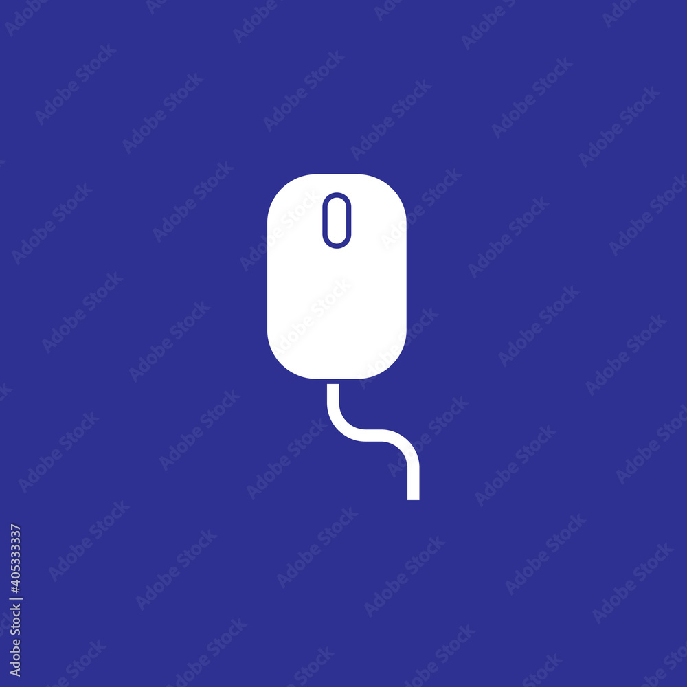 mouse computer solid style icon vector illustration mouse computer solid style icon vector illustration