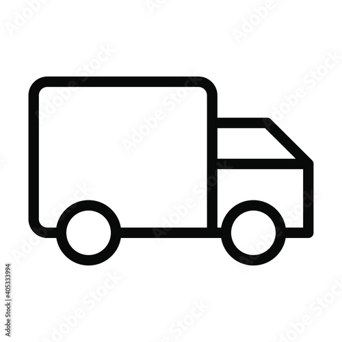 shipping truck icon, e-commerce vector