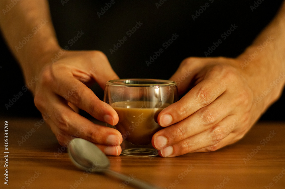 Coffee and hands