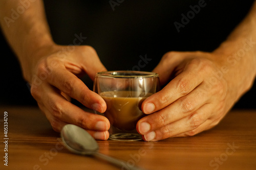 Coffee and hands