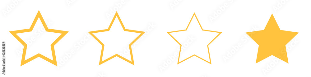Estrella diferentes diseños. Conjunto de iconos de estrella aislados en fondo blanco Estrella diferentes diseños. Conjunto de iconos de estrella aislados en fondo blanco